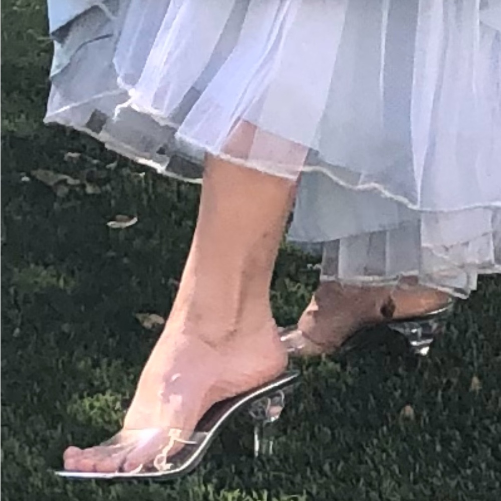 Lucite heels ‘Divine’ Slide by Yellow Box